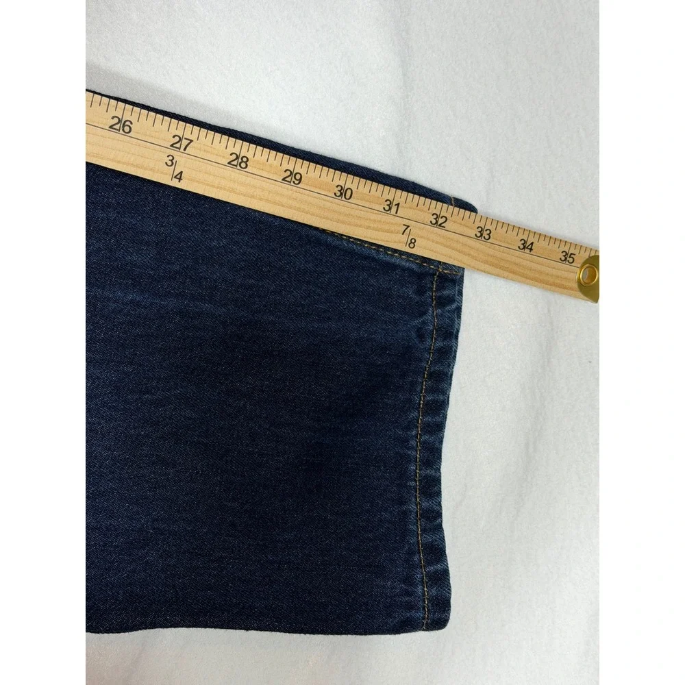 Levi Strauss & Co 505 Mens Jeans Dark Wash‎ Straight Fit W38 L34 (actual 33)